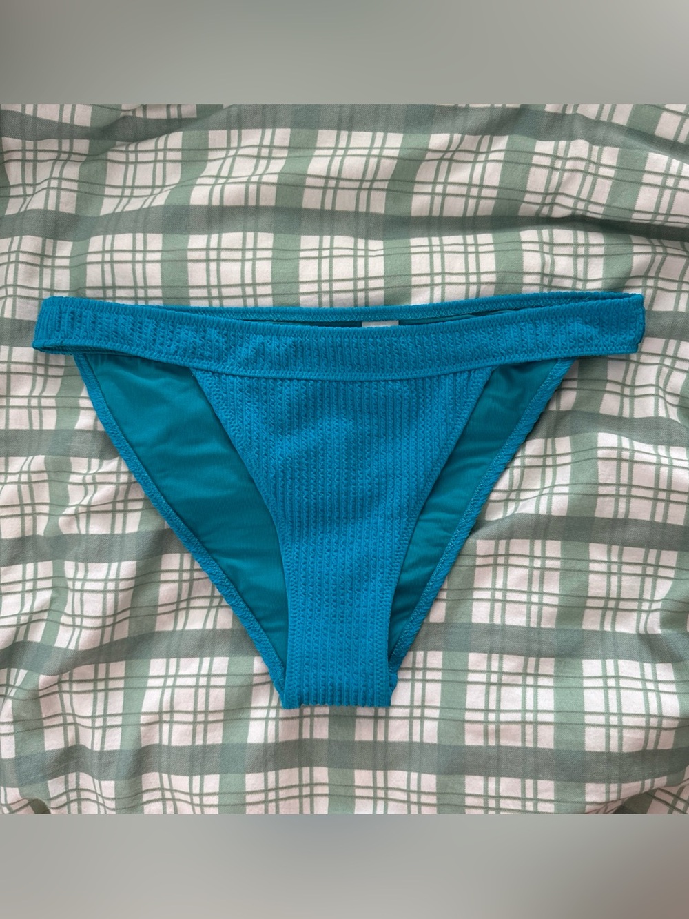 teal aerie cheeky bikini bottoms - size medium